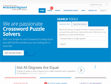 Tablet Screenshot of crosswordgiant.com